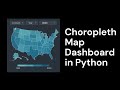 How to Create a Choropleth Map Dashboard in Python | Data Visualization Tutorial