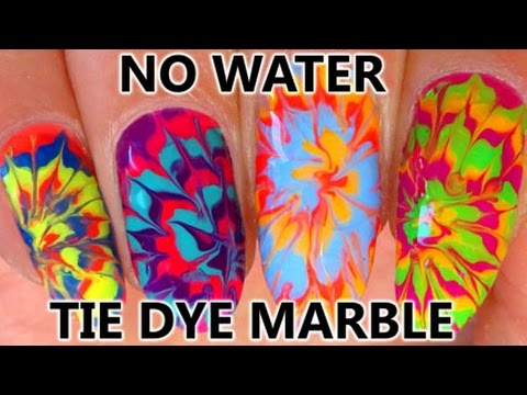 32 Adorable Water Marble Nail Art That Can Make You Look Out Of Nothing Like Making Your Nails Into Personal Works Of Art With Water Marble Nail
