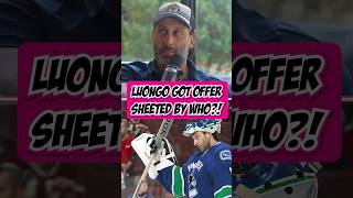 Roberto Luongo was offer sheeted by the RED WINGS?!