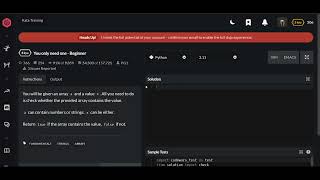 Codewars | You only need one - Beginner | Python 8 kyu