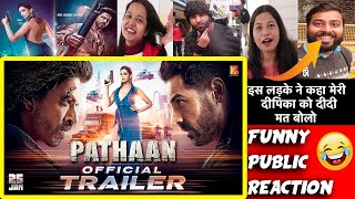 Pathaan Trailer In Burj Khalifa Public Reaction & Review | Pathan Trailer Public Talk | SRK