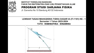 TUGAS FISIKA 1 SARJANA FISIKA ITB