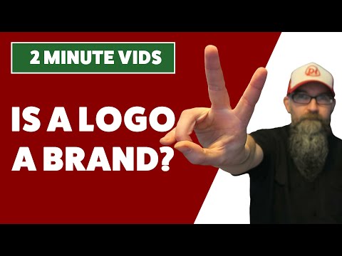 How do you distinguish between a brand and a logo?