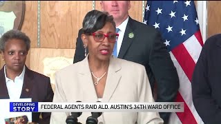 Chicago alderman does not comment after agents search office