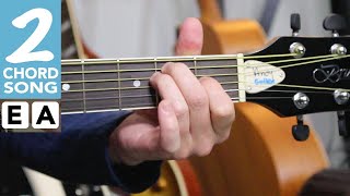 ABSOLUTE BEGINNERS EASY TWO CHORD SONG - "Three Is A Magic Number" guitar tutorial
