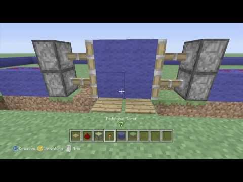 Minecraft Xbox 360 Edtion: How To Build Sticky Piston Door Minecraft Xbox 360 Edtion: How To Build Sticky Piston Door