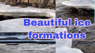 Ice melting|Amazing formation of ice|Holmfoss Norway|Isagubo Clips