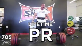 Mark Bell Smashes a 705 lb PR Deadlift