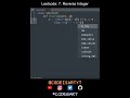 Leetcode 7. Reverse Integer in Python | Python Leetcode | Python Coding Tutorial | Python Interview