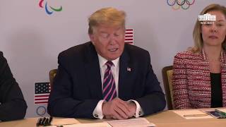 President Trump Participates in a Briefing with the U.S. Olympic and Paralympic Committee