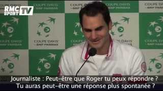 Tennis / Federer fait rire les journalistes ! 21/11