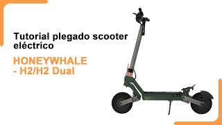 Tutorial de plegado del patinete eléctrico HONEYWHALE H2/H2 Dual #scooter #escooter #honeywhale