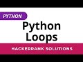 Python HackerRank Solutions: Loops