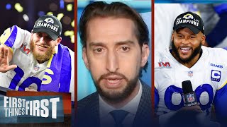 Cooper Kupp was sensational but Aaron Donald was Super Bowl MVP — Nick | NFL | FIRST THINGS FIRST