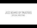 JCCC Board of Trustees Special Meeting - July 26, 2023