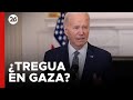 BIDEN sobre una TREGUA en GAZA: 