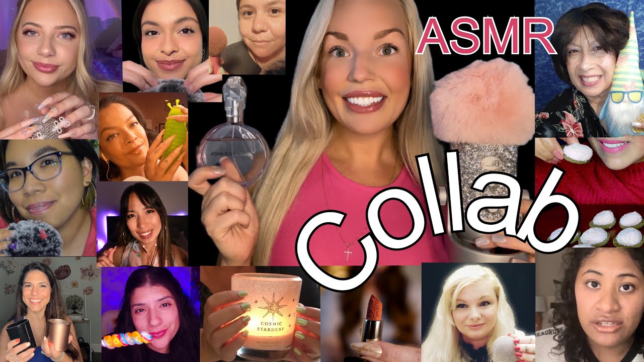 ASMR MY FAVORITE ASMRTISTS DO MY FAVORITE TRIGGERS BIRTHDAY COLLAB!🎈 ...