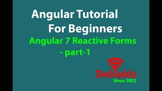Angular Reactive Forms | part 1 | Angular tutorial