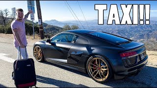 MY INSANELY LOUD AUDI R8 AIRPORT UBER!!