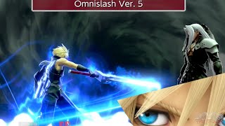 Super Smash Bros. Ultimate - Cloud New Alternative Final Smash Omnislash Ver. 5 (Before \u0026 After)