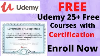 Udemy 25+ free courses with certificate || Udemy coupon code 2020 || courses to do in lockdown