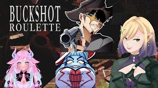 Buckshot Roulette Collab with Sylfania, Sheriff, Kyaapuccino and Aqua🧝‍♀️🏹(EN/RUS)