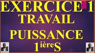 TRAVAIL PUISSSANCE   EXERCICE 1