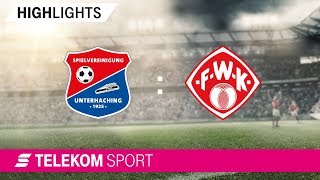 SpVgg Unterhaching – FC Würzburger Kickers | Spieltag 7, 18/19 | Telekom Sport