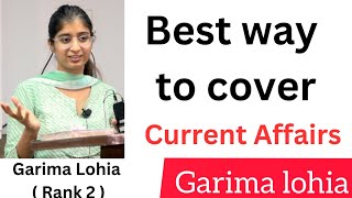 Best way to cover current affairs | Garima lohia ( Rank 2 ) | #heavenlbsnaa