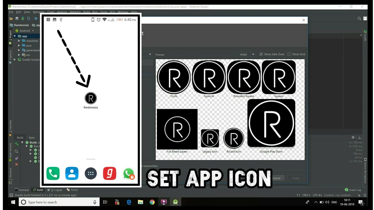 Set App Icon Android Studio Latest Version Youtube