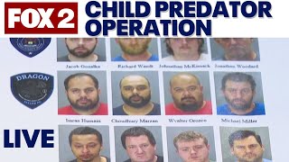 LIVE | 14 men arrested in child predator operation in Michigan