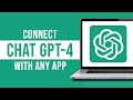 How to Connect OpenAI (GPT-4) With Any App Online (Open AI Zapier Integration)