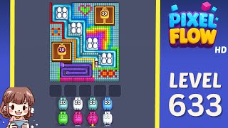 Pixel Flow Level 633 Solution Walkthrough