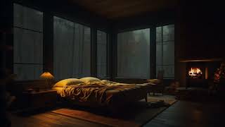 Cozy Bedroom Ambience with Soothing Thunderstorm and Rain Sounds for Sleep & Relaxation