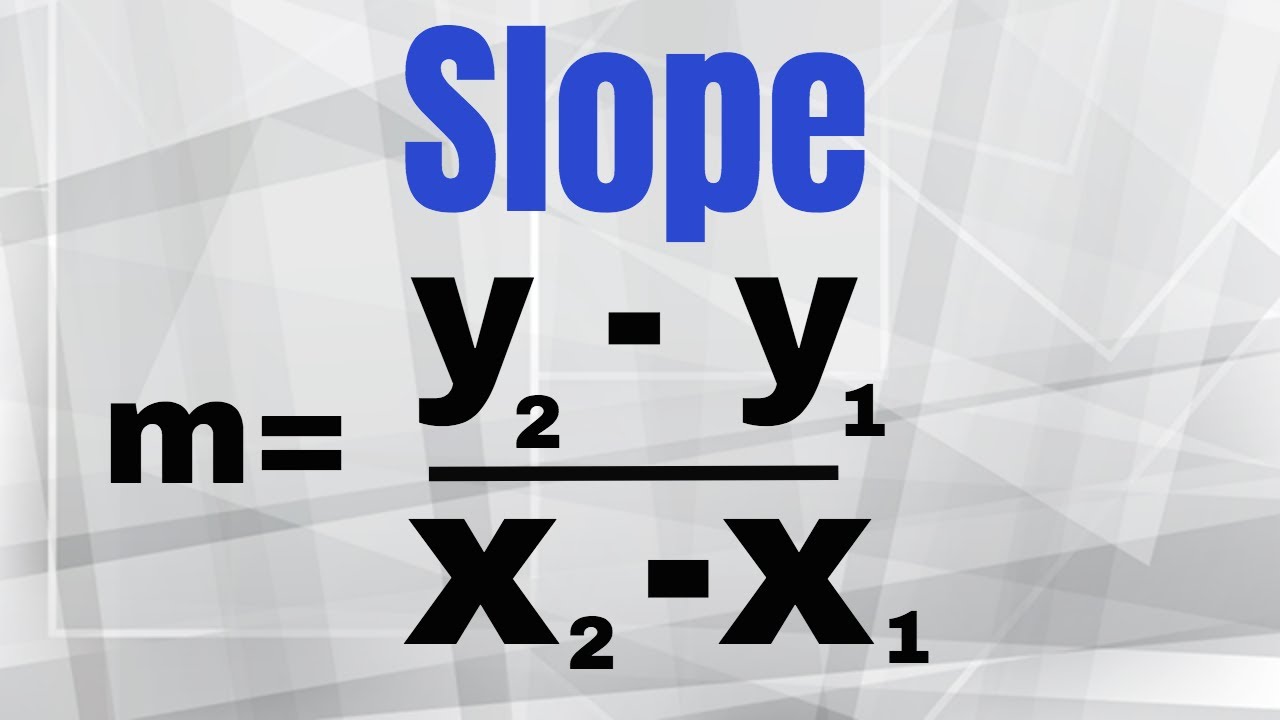 Slope Equation - YouTube