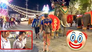 สาวๆถึงกับ-ทึ่ง‼️ลุงควาญช้าง🤣ออกสเต็บ🤡กลางงานวัด