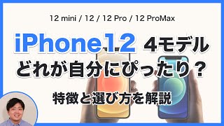 iPhone 12 の 4モデルを徹底解説！それぞれの特徴と選び方【12 mini、12、12 Pro、12 ProMax】