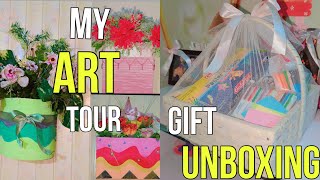 Gift unboxing vlog ( fiza noor fizza)