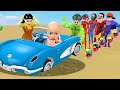 Scary Teacher 3D vs Squid Game Become Superhero Save Car Baby Doll Escape Mud Hole 5 Time Challenge