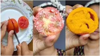 Tomato Facial/টমেটো দিয়ে ত্বক ফর্সা হবার সহজ উপায়/Get fair skin, glowing skin, remove dark spots