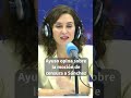 Ayuso opina sobre la moción de censura a Sánchez