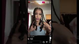 Coi Leray twerking on live. she almost flashes her boobs 👀 getting dressed for interview