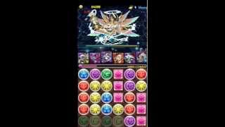 【パズドラ】降臨チャレンジ！【ノーコン】瞑神 同キャラ禁をL神魔の執行者・メタトロン×F神罰の審理者・メタトロンの闇メタPTで攻略！【サンダルフォン降臨！】