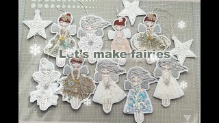 Let's make fairies! Easy but stunning result made from Fabric Scraps. Best Christmas present.