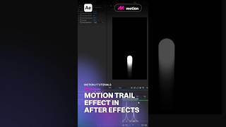 How to Create a Motion Trail Effect in After Effects! #aftereffects #tutorial #motiongraphics