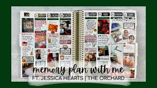 MEMORY PLAN WITH ME | memory keeping with a jessica hearts kit in my sadie's stickers planner
