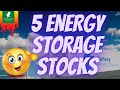 Here Are 5 Energy Storage Stocks Trading On The Market - EOSE, AES, IEA, AMRC, ENS