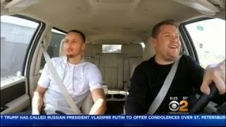 Steph Curry Takes The Carpool Karaoke Challenge