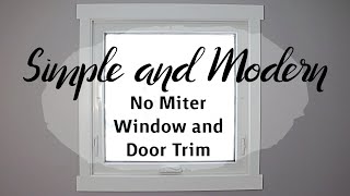 Installing window and door trim | How To | No miters