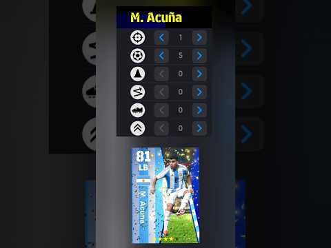 Best M.Acuna training guide in eFootball Mobile 2024 #efootball2024mobile #efootballmobile #va